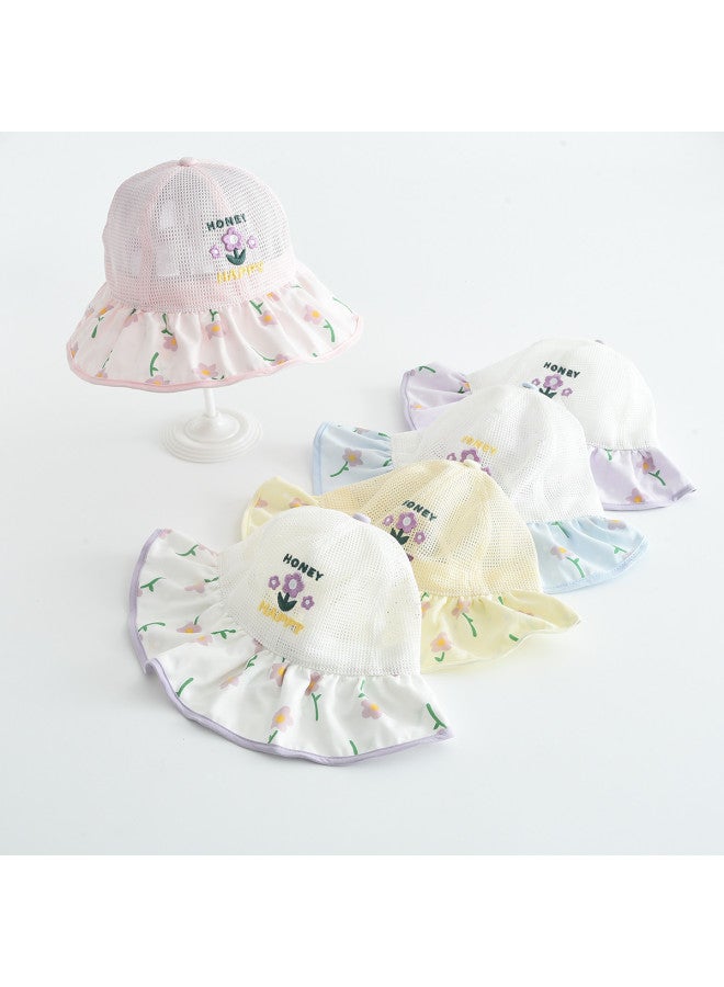 Bumblebee girls Sun Hat With Wide Brim - Windproof Fisherman Hat, Breathable Mesh Bucket Hat For Students - Image 4
