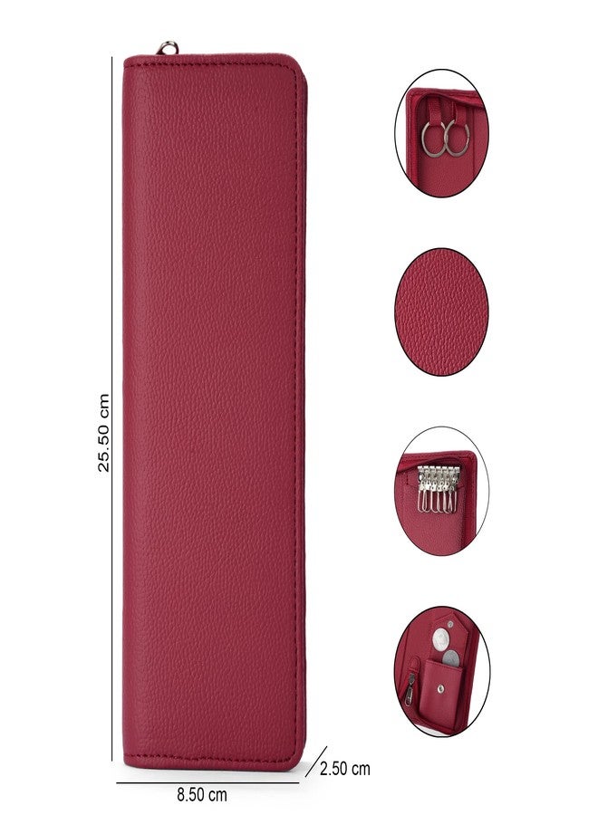 THE CASE PU LEATHER Key Pouch Size 25.50cm pack of 2 Key Pouch case Wallet Keychain Key pouch holder Men & Women Durable Bank Locker Colour - Image 5