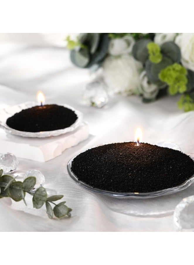 MIRFA Pearled Candle Wax Sand With 20 Eco Wicks - Black - Image 1
