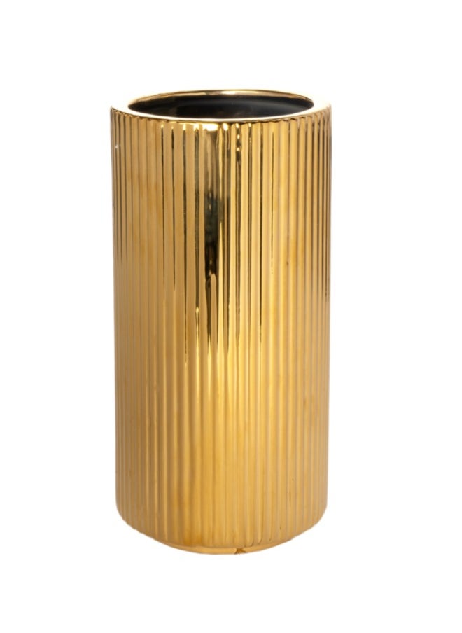 Gulf Flowers Ceramic Vase Glam – Glamorous Ceramic Vase With Chic Design Elements For Elegant Decor 
