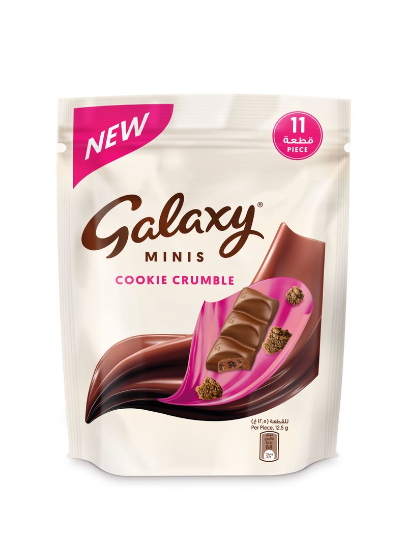 Galaxy Cookie Crumble Minis 137.5g - Image 1