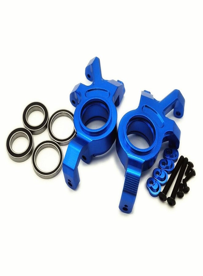 EPTNNASO مجموعة توجيه أمامية من الألومنيوم، يسار + يمين - زوج واحد، لسيارات Traxxas X-Maxx 6S 8S 7737 بمقياس 1/5، لون أزرق - Image 1