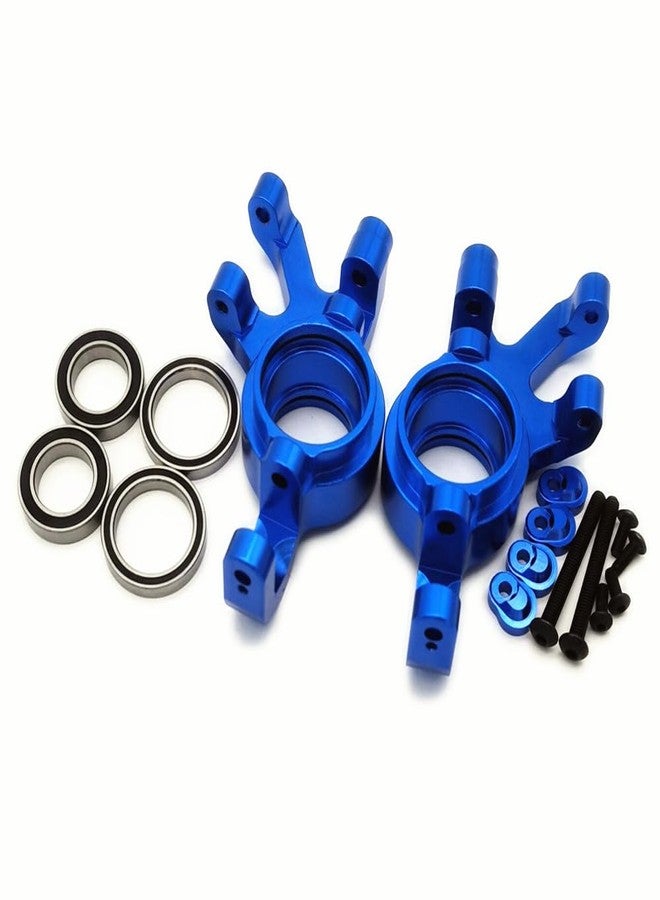 EPTNNASO مجموعة توجيه أمامية من الألومنيوم، يسار + يمين - زوج واحد، لسيارات Traxxas X-Maxx 6S 8S 7737 بمقياس 1/5، لون أزرق - Image 2
