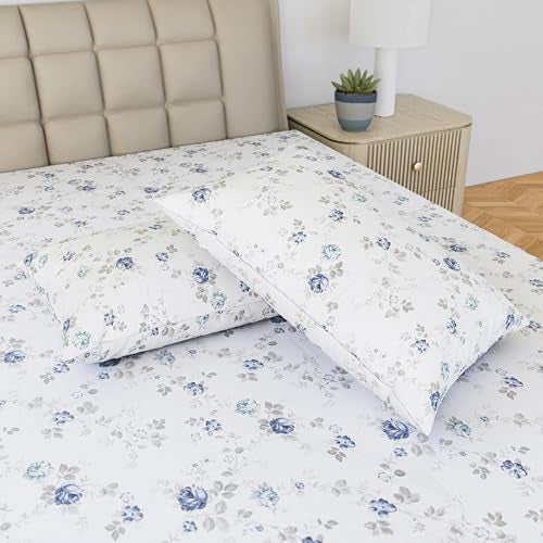 LINENWALAS 100% Cotton Percale Large Standard Size Pillow Case Set of 2, Crisp and Cooling 200 TC, Premium Cotton Printed Bed Pillow Covers (20x30 inch, Vineyard) - Image 4