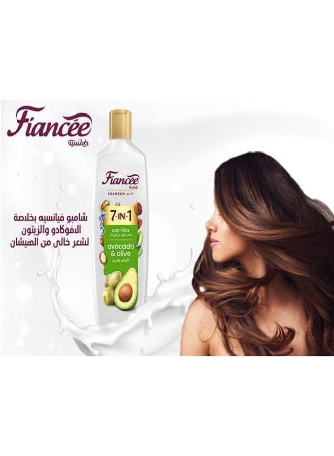 FIANCEE Shampoo 7 IN 1 With Avocado & Olive Anti-Frizz - 170ML - Image 4