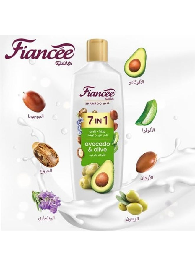 FIANCEE Shampoo 7 IN 1 With Avocado & Olive Anti-Frizz - 170ML - Image 3