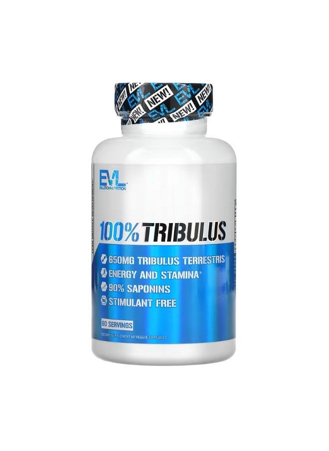 EVLUTION NUTRITION 100 Tribulus 60 Veggie Capsules  - Image 1