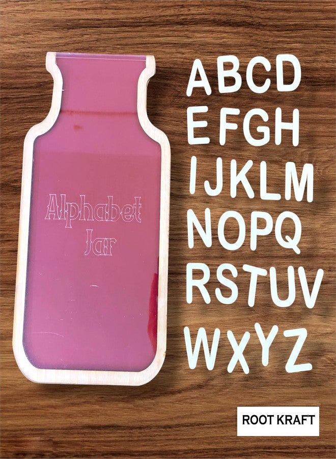 ROOT KRAFT ABCD Letter Learning Jar for Kids | Alphabet Learning Toy | Put Letter in Jar Activity for Kids - Image 2