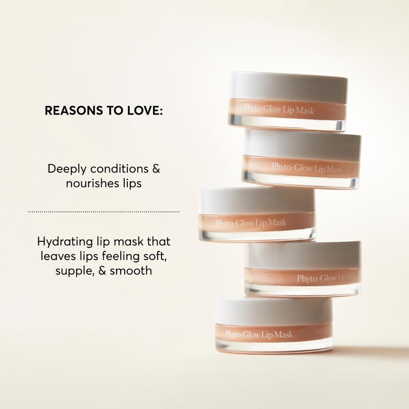 NATURIUM قناع شفاه ناتوريوم فيتو-غلو، بلسم مرطب ومغذي، يستعيد ويعيد تزويد الشفاه بالعناية مع زبدة الشيا، 0.5 أونصة - Image 3