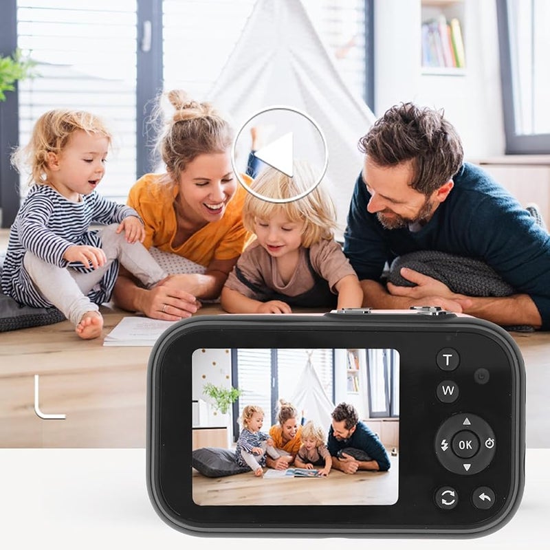 Black Digital Camera 16X Zoom Vlogging Compact Travel Video Camera For Kids Teens Adults - Image 4