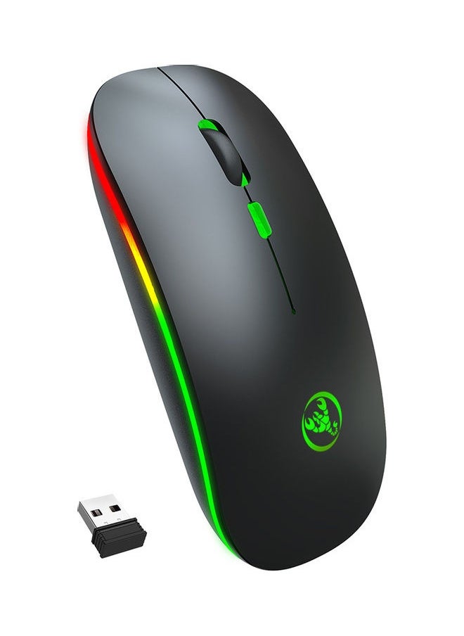 NIBEMINENT Dual Mode Wireless Mouse Black  - Image 1