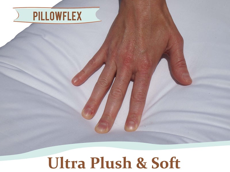 Pillowflex Premium Polyester Pillow Insert â€“ 12x24 - Rectangle Pillow Form, Machine Washable, Soft Sham Supports, Decorative Form for Covers and Throw Pillows, Hypoallergenic - Made in USA - 2 Pack - Image 5