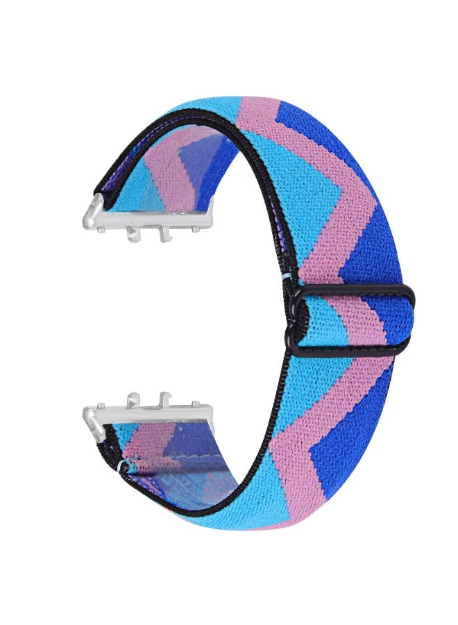Samsung Galaxy Fit3 Strap , Comfortable Soft and Adjustable Woven Elastic Nylon multi Color Strap