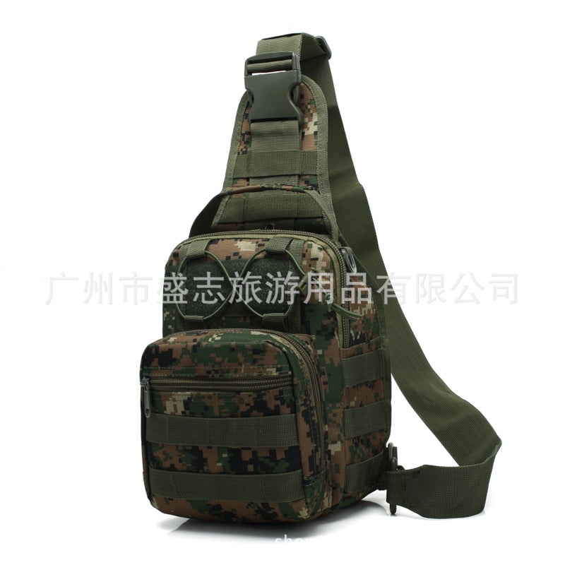 Outdoor Sports Chest Bag Camping Portable Oxford Cloth Messenger Bag Outdoor Tactical Off-Road Chest Bag Wholesale The Jungle Digital
