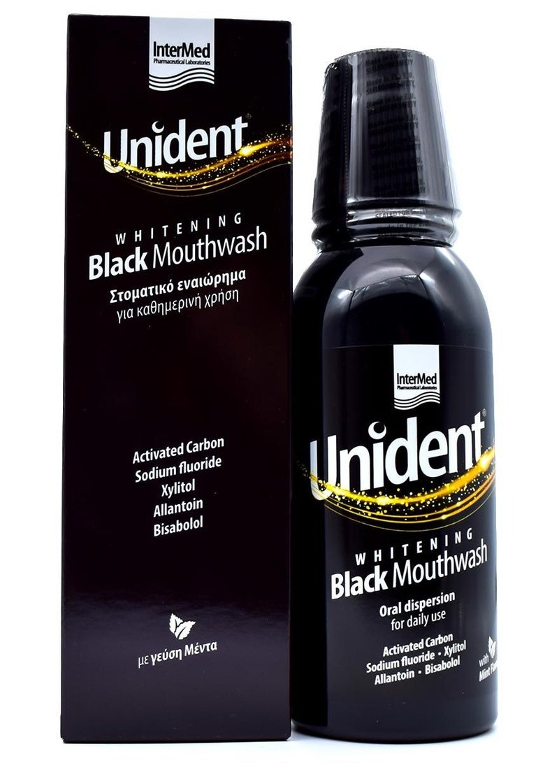 InterMed Intermed Unident Whitening Black Mouthwash 250Ml