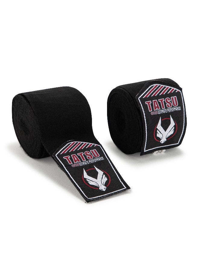 TATSU STRETCH HAND WRAPS BLACK - Image 2