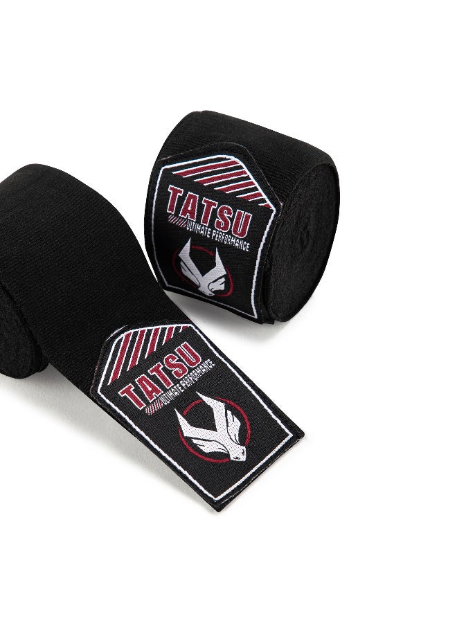 TATSU STRETCH HAND WRAPS BLACK - Image 3