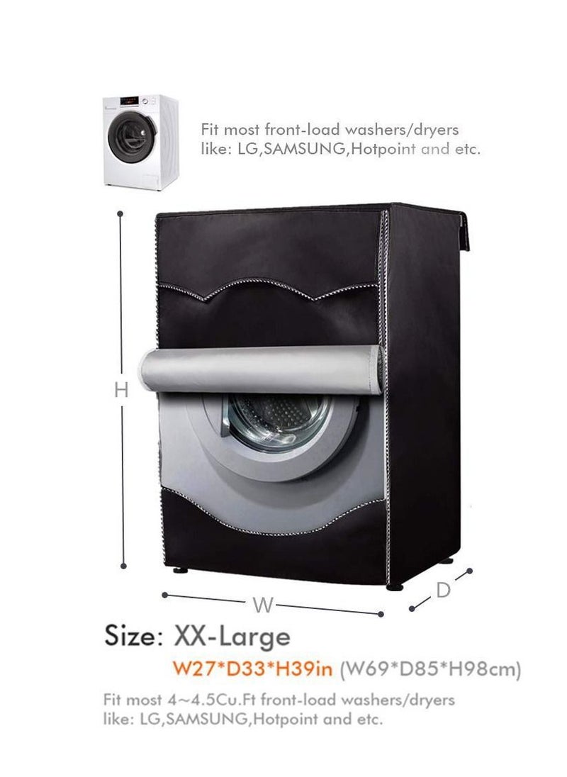 Y&D - Washer Cover Dryer Washine Machine Waterproof and Dustproof Thickening Front-Loading Coating Oxford Cloth Full-automatic Roller Washing Sun-resistant Dust - Image 1