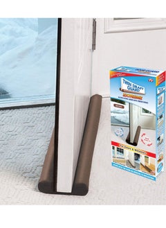 Twin Draft Guard Twin Draft Guard Extreme in Brown - Energy Saving Under Door Draft Stopper  - Image 1