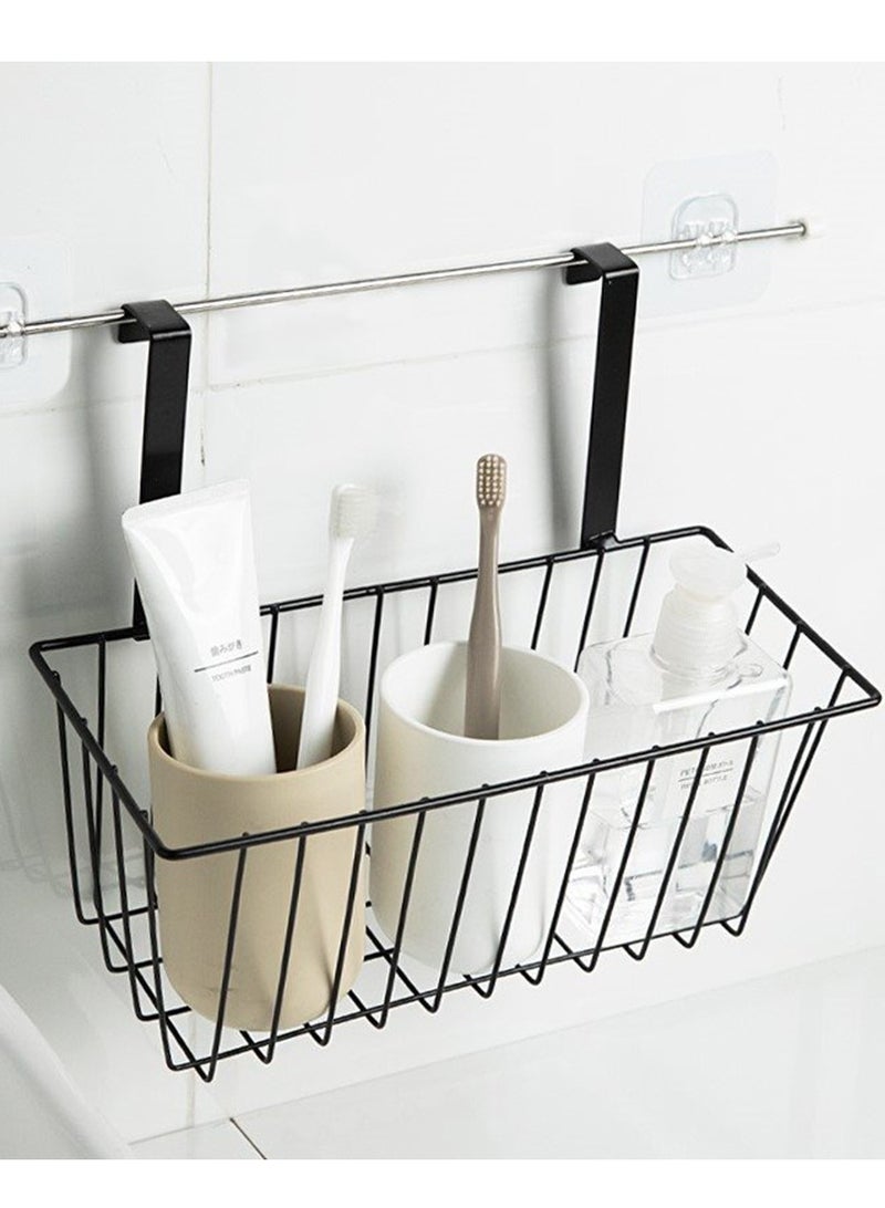 مطبخ متعدد الوظائف حمام السكن معلق التخزين سلة الأسلاك المعدنية لا الحفر المزرعة الغذاء جوف المنظم مربع - Image 1