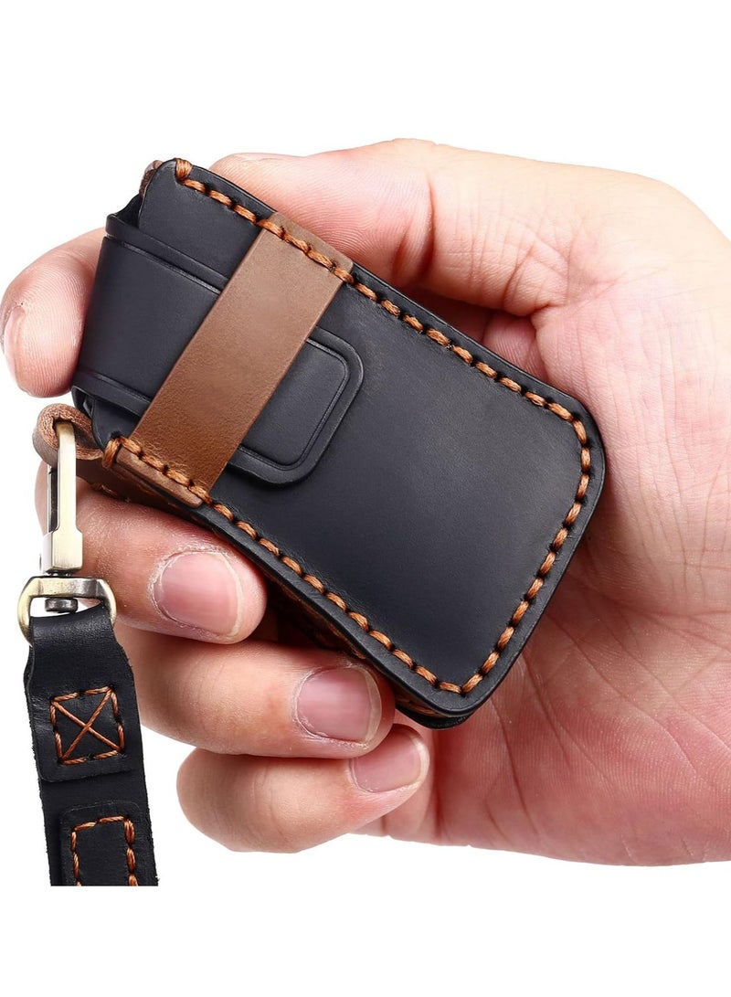 Leather Car Key Fob Cover for 2021-2023 Lexus ES RX Compatible with New Lexus LS NX Car Key Shell Case - Image 5