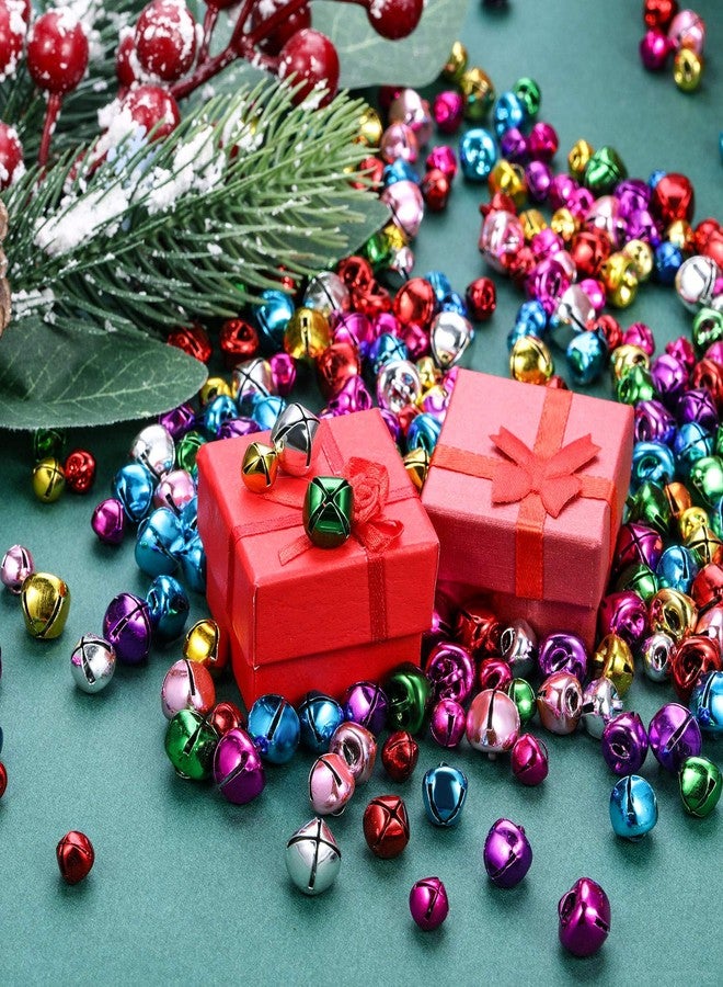 Zhanmai Christmas Bells, 300 Pieces Craft Bells, DIY Bells for Wreath, Holiday Home and Christmas Decoration (Multi-Color, 0.3/0.4/0.47 inch) - Image 4