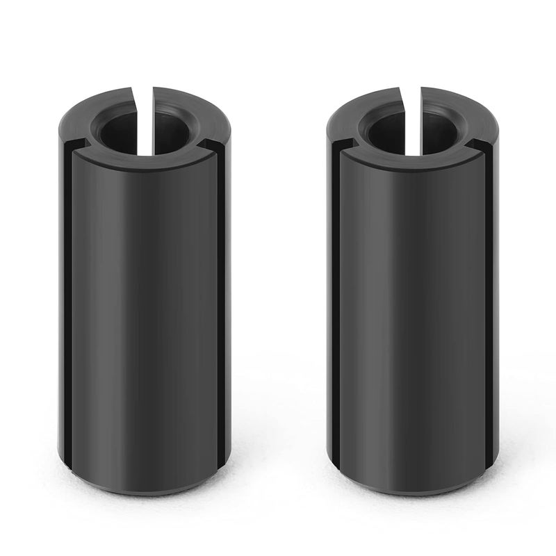 MEIGGTOOL 2PCS 1/2" to 1/4" Router Collett Adapter Bit Shank Reduction Sleeve Tools for Woodworking Engaving Machine - Image 1