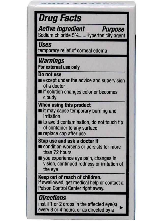 Bausch + Lomb باوش ولومب للأدوية مورو 128 محلول 5% (15 مل/0.5 أونصة) - Image 3