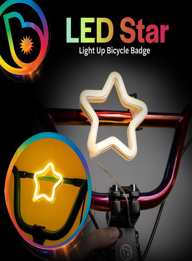 Brightz Star Shaped LED Bike Light - Cute Kids & Adults Bike Accessories for Night Riding - Use as Frame Light, Headlight or Taillight - Image 2