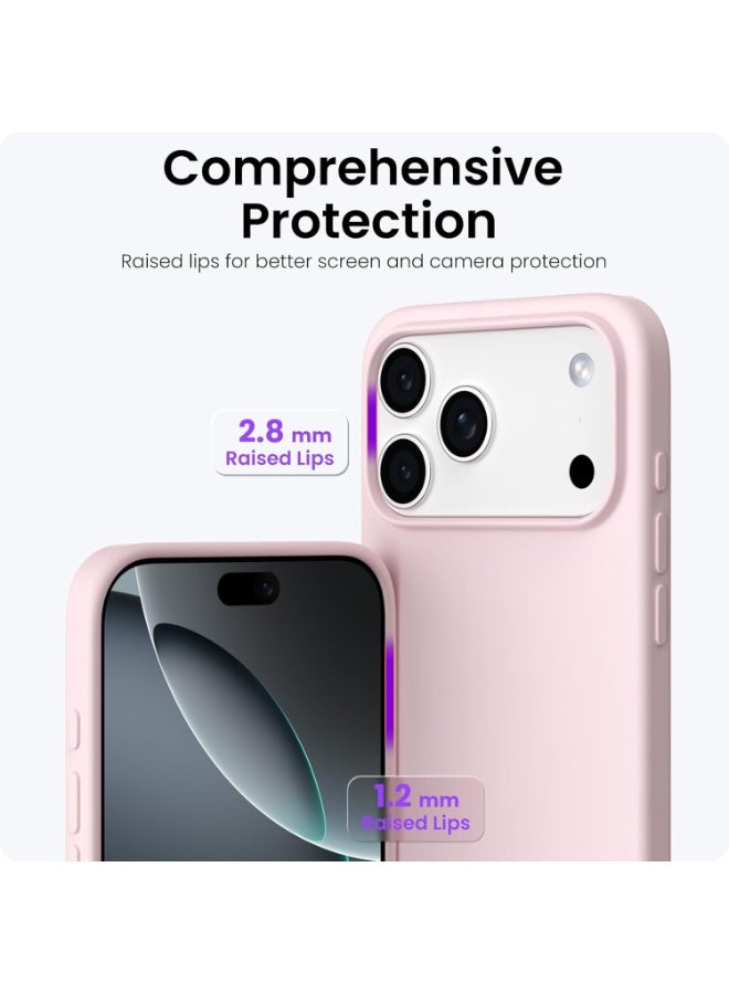 Case for iPhone 17 Pro Soft Liquid Silicone Gel Case Full Body Shockproof Protection Matte Finish Cover Soft Microfiber Lining Cushion Slim Back Case for iPhone 17 Pro - Image 5