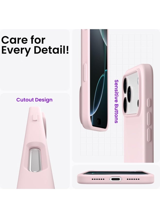 Case for iPhone 17 Pro Soft Liquid Silicone Gel Case Full Body Shockproof Protection Matte Finish Cover Soft Microfiber Lining Cushion Slim Back Case for iPhone 17 Pro - Image 4
