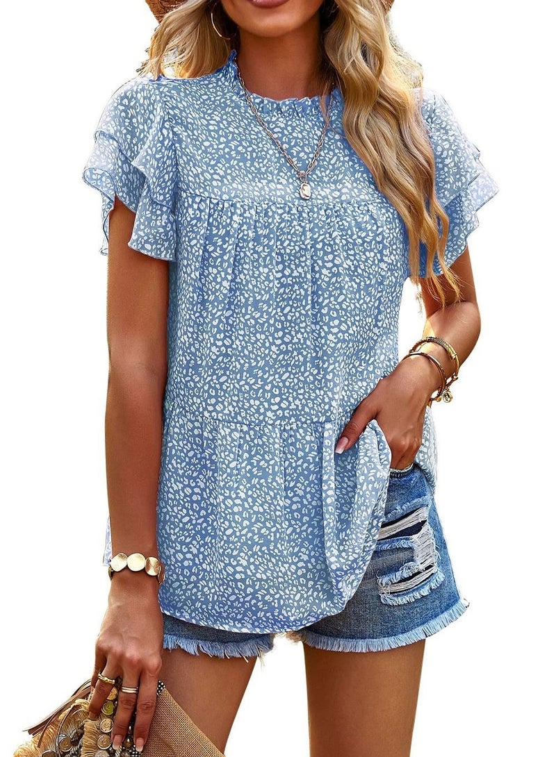 Loquat New Fashion Polka Dot Printed Blouse  - Image 1
