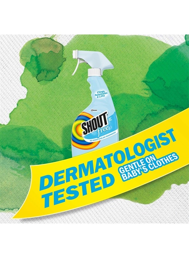 Shout مزيل بقع الغسيل شوت فري، تركيبة إنزيم نشط خالية من الأصباغ والعطور والكلور، يزيل أكثر من 100 نوع من البقع، بما في ذلك بقع الأطفال - 22 أونصة بخاخ - Image 4