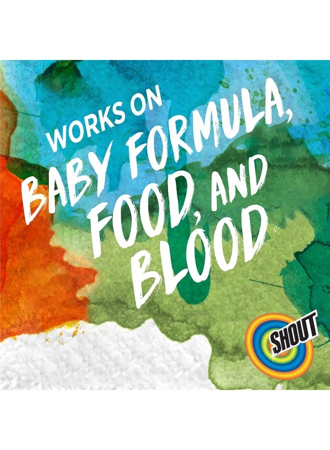 Shout مزيل بقع الغسيل شوت فري، تركيبة إنزيم نشط خالية من الأصباغ والعطور والكلور، يزيل أكثر من 100 نوع من البقع، بما في ذلك بقع الأطفال - 22 أونصة بخاخ - Image 2