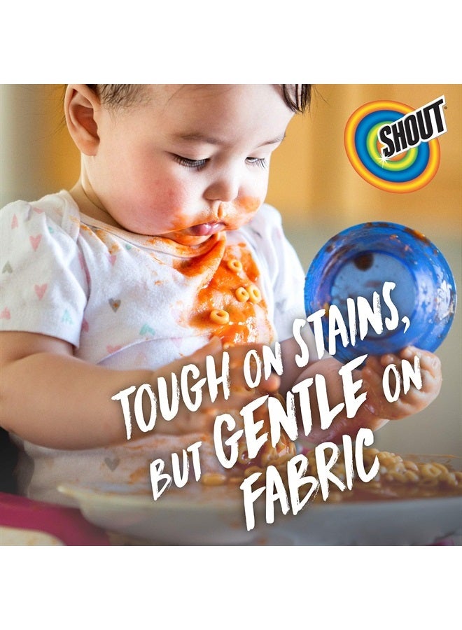 Shout مزيل بقع الغسيل شوت فري، تركيبة إنزيم نشط خالية من الأصباغ والعطور والكلور، يزيل أكثر من 100 نوع من البقع، بما في ذلك بقع الأطفال - 22 أونصة بخاخ - Image 3
