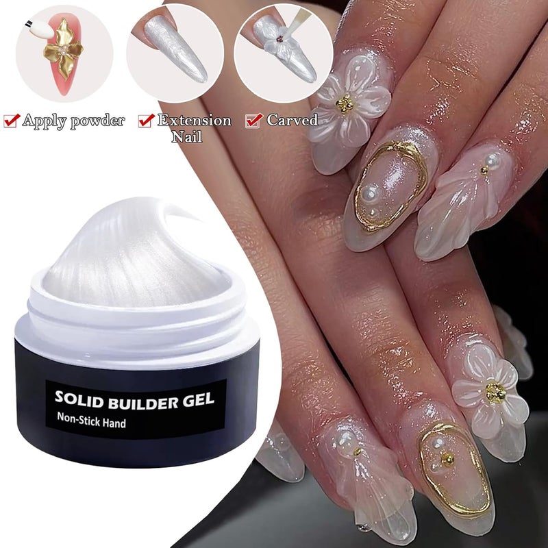 Hard Gel For Nails - Non-Sticky Durable Gel For Long-Lasting Manicure, Smooth Easy-To-Apply Formula With Glossy Finish, Women’s Nail Accessory For Special Occasions Practice Everyday Home Seasonal - Image 3