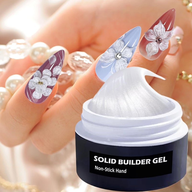 Hard Gel For Nails - Non-Sticky Durable Gel For Long-Lasting Manicure, Smooth Easy-To-Apply Formula With Glossy Finish, Women’s Nail Accessory For Special Occasions Practice Everyday Home Seasonal - Image 4