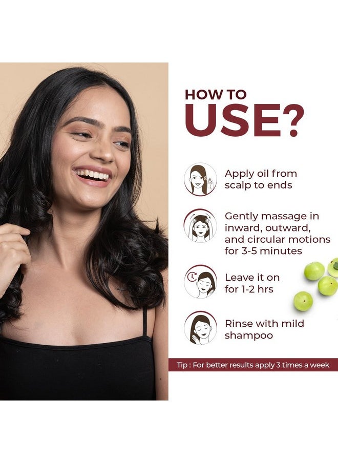 The Tribe Concepts - 90 Day Miracle Hair Growth Oil, Anti Hairfall Oil For Breakage, Hair Fall Control Oil Contains Bhringraj, Hibiscus & Amla Oil For Hair, 100% Chemical Free & Natural - 200 Ml - Image 1