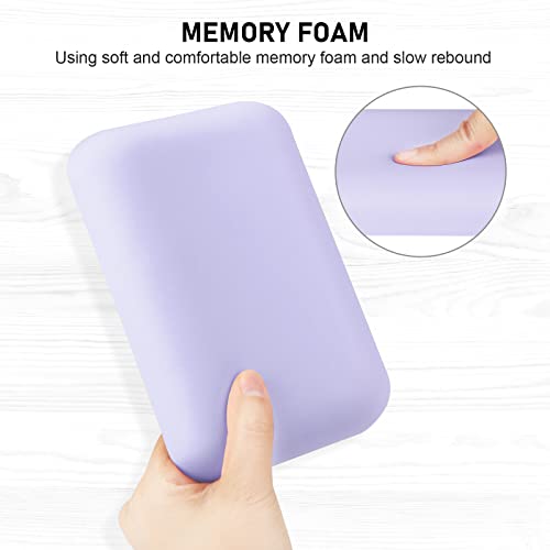 Leolee Elbow Rest Pads for Desk, Purple Ergonomic Wrist Rest Pad Arm Rest Pads with Memory Foam & Non-Slip Base, Armrest Cushion Support Pad Relieve Elbow and Wrist Pain for Computer, Office, 2 Packs - Image 2