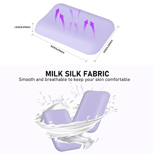 Leolee Elbow Rest Pads for Desk, Purple Ergonomic Wrist Rest Pad Arm Rest Pads with Memory Foam & Non-Slip Base, Armrest Cushion Support Pad Relieve Elbow and Wrist Pain for Computer, Office, 2 Packs - Image 3