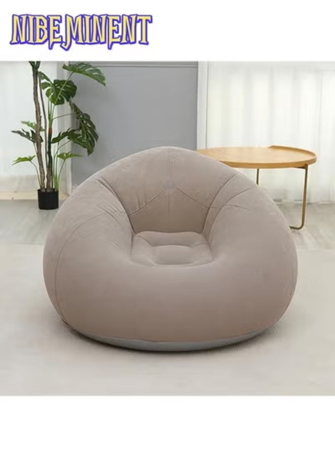 NIBEMINENT Beanless Bag Inflatable Chair, Air Sofa Outdoor Inflatable Lazy Sofa Chair No Filler,Washable Couch Bean Bag Chair Folding,for Organizing Plush Toys Or Memory Foam with Inflatable Device - Image 4