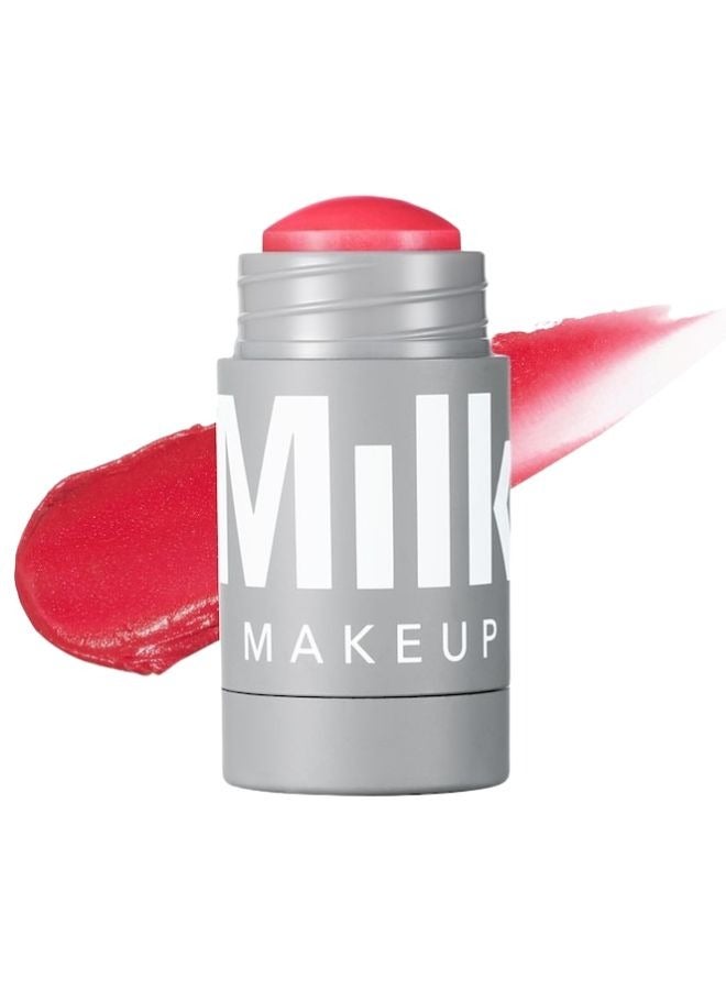 MILK MAKEUP MILK MAKEUP Lip + Cheek Cream Blush Stick Flip 6g – True Red Multi-Use Non-Comedogenic Tint for Lips & Cheeks  - Image 1