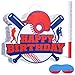 Jerify Large Baseball Piata for Kids 1575 x 1575 Inches Baseball Piata with Bat and Blindfold Sports Theme Party Decoration Supplies for Birthday Party - Image 2