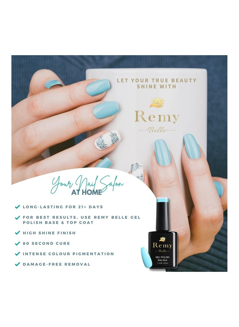 ريمي بيلا طلاء أظافر جل يدوم طويلاً مقاوم للتشقق يتطلب التجفيف تحت مصباح ليد بالأشعة فوق البنفسجية 11 مل (بيج رمادي) - Image 2