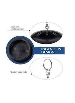 Realfrog Wear-Resistant Tub Stopper, Bathroom Sink Drain Plug Silicone Bathtub Drain Stopper with Chains, Fit Kitchen Sinks, Bathroom Sinks, Wash Basin, Bathtub, Laundry and Other Drain Strainer  - Image 2