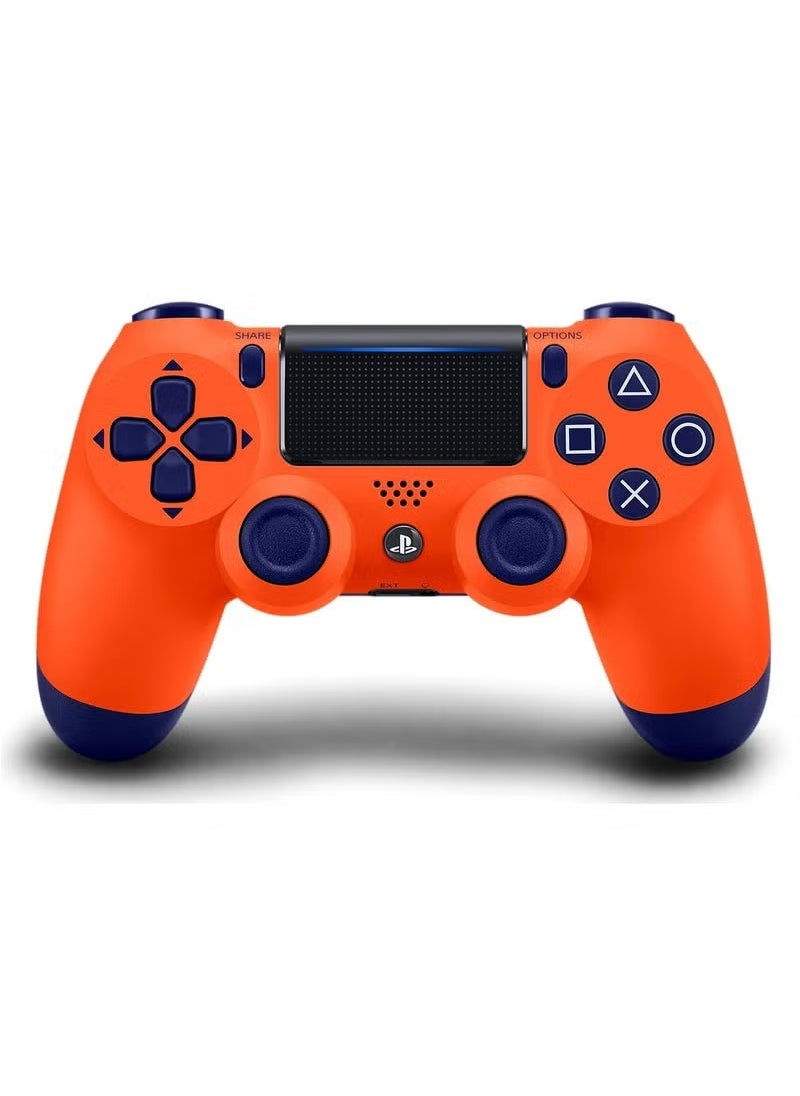 JAJEEK "Wireless PS4 Controller – White & Sunset Orange, Precision Control, Enhanced Vibration, Built-In Touchpad, Integrated Speaker, 3.5mm Audio Jack, Long Battery Life, Ergonomic Comfort"  - Image 1