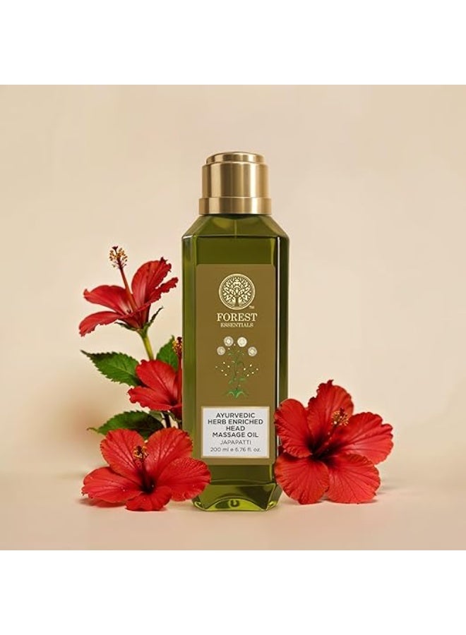 Forest Essentials Japapatti Head Massage Oil | Ayurvedic Hair Oil for Hair Growth & Dry Frizzy Hair | Ideal for Dry, Chemically Treated Hair - Image 2