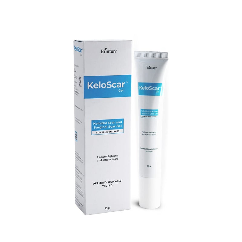 Brinton Brinton Keloscar Gel  Surgical Scar Gel for All Skin Types Stimulates Skin Regeneration 15 g x Pack of 2 - Image 2