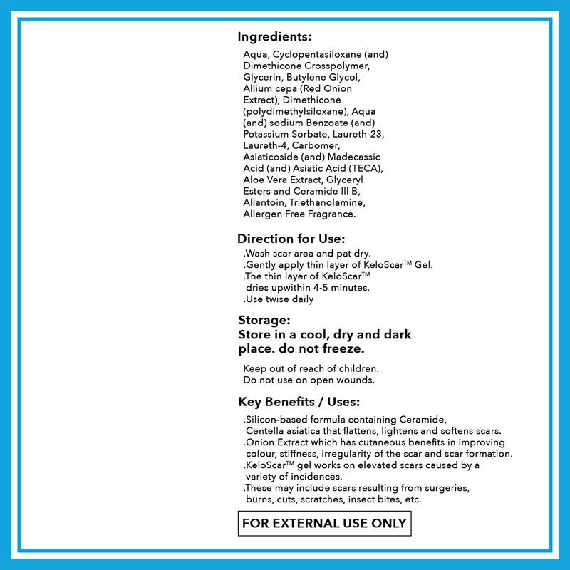 Brinton Brinton Keloscar Gel  Surgical Scar Gel for All Skin Types Stimulates Skin Regeneration 15 g x Pack of 2 - Image 5