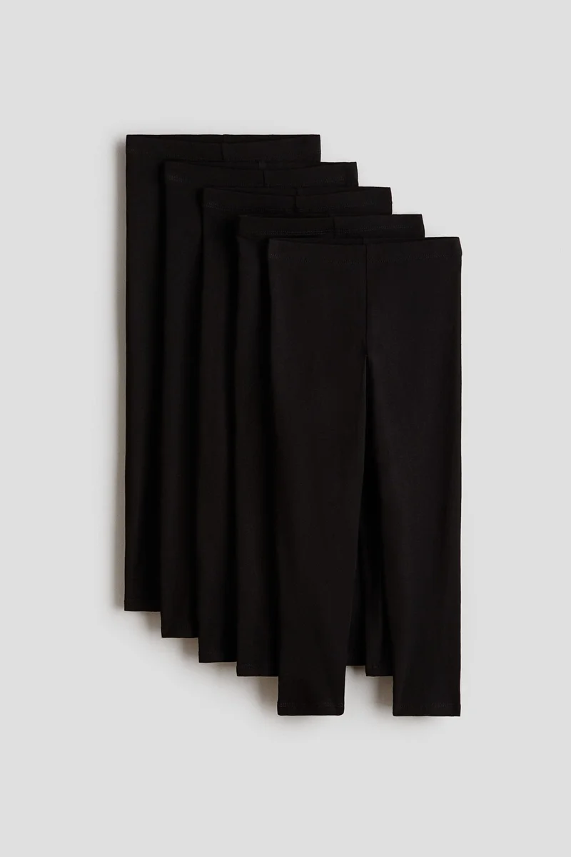 H&M 5-pack cotton leggings